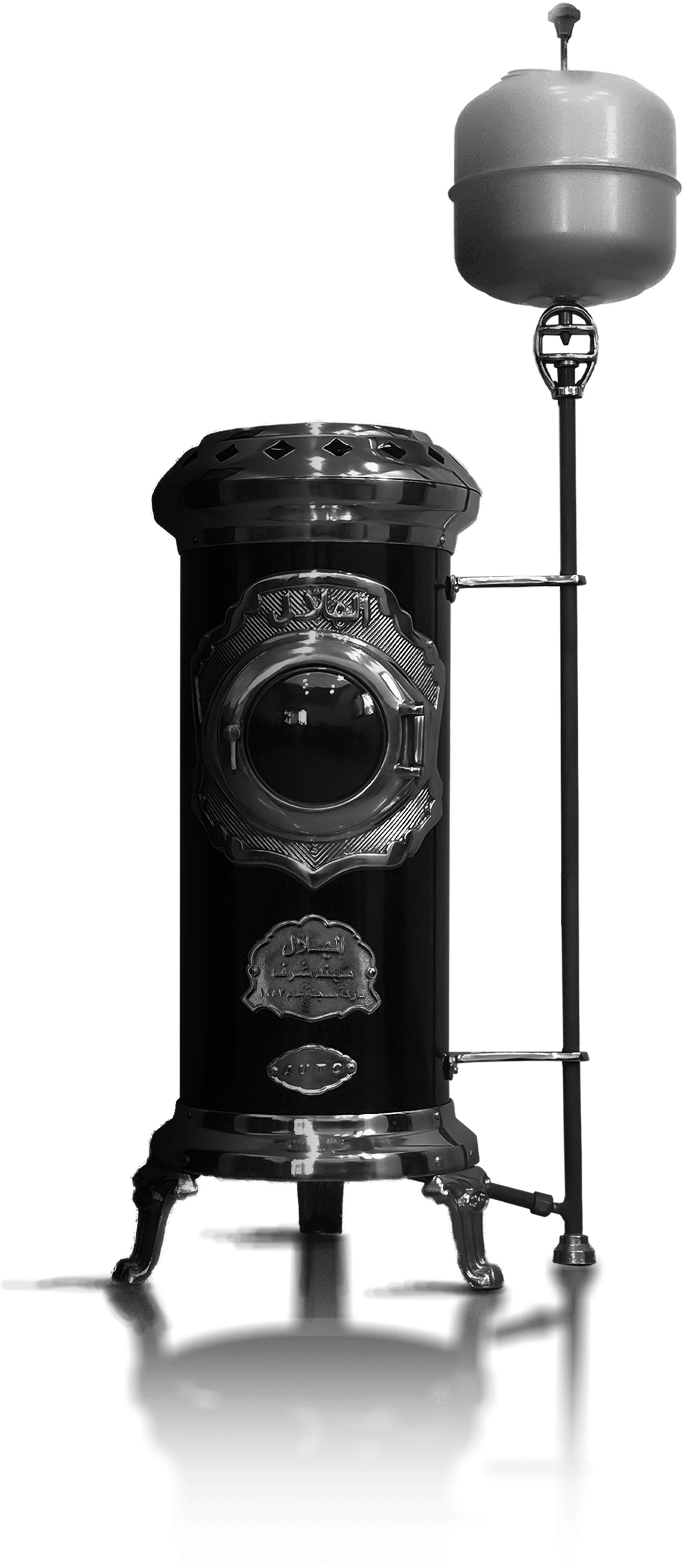 Alhilal heater with warm copper accent details